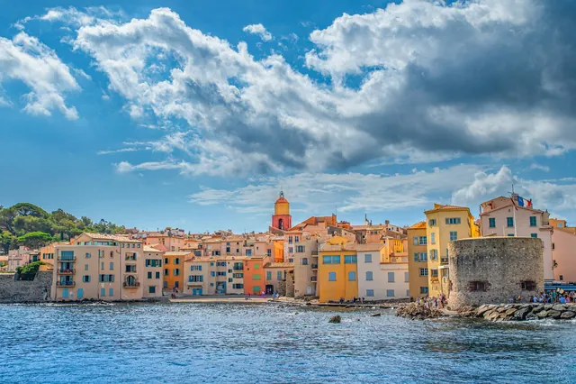 Saint-Tropez Day Charter · Your Perfect Day at Sea, Saint-Tropez harbour and old town seen from the sea